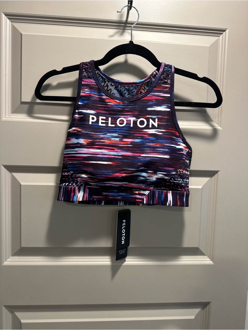NWT Peloton / WITH “Melody” Multicolor Striped Performance Sports Bra